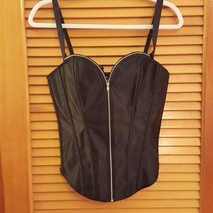 Frederick's of Hollywood Corset - zipper and lace